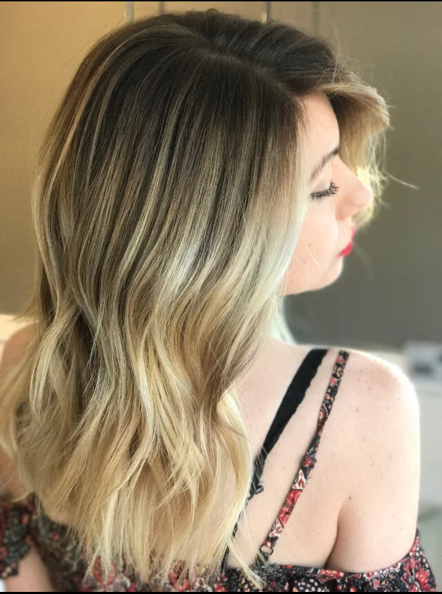 Signature balayage on a Marin County client by Denise Carvajal